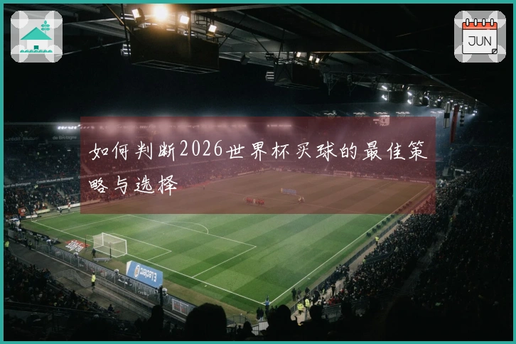 如何判断2026世界杯买球的最佳策略与选择